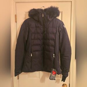 Rossignol black / blue ski coat womens XL New With Tags